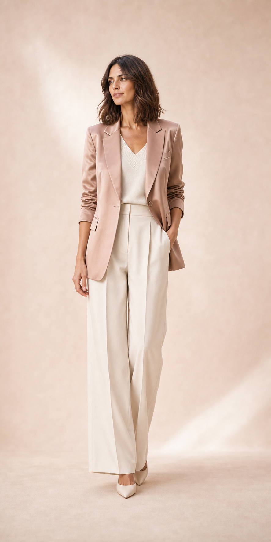 Tailored Silk Blazer